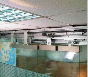 Chiny Office building commercial Telescopic Sliding Door 3*100kgs - 6*100kgs 120W Motor dostawca