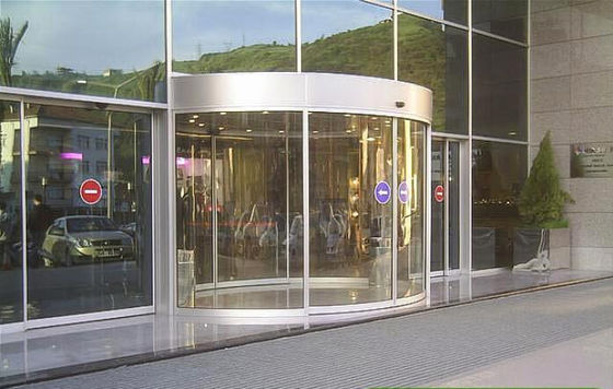 Chiny Full or semi circle Concave or convex version arc door / curved glass doors dystrybutor